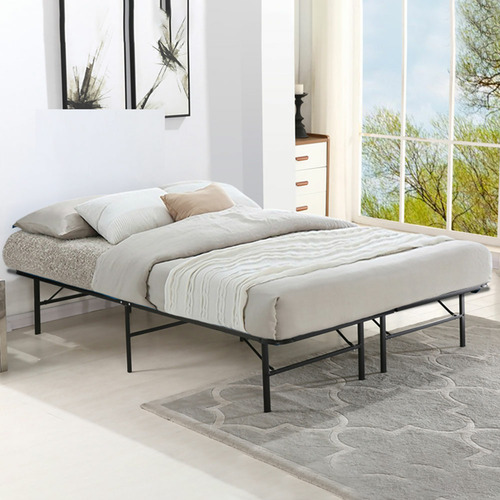 Levede Ronnie Folding Metal Bed Frame | Temple & Webster