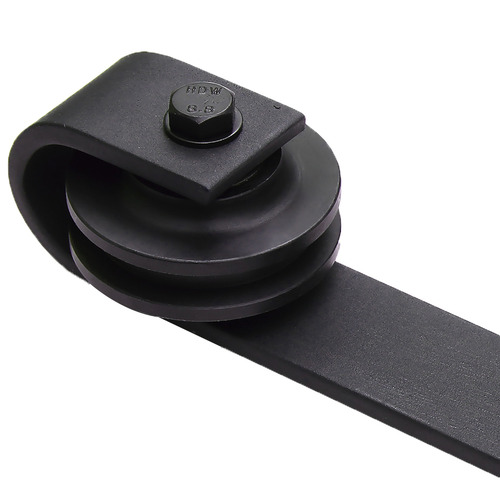 Levede Muir 400cm Double Barn Door Track Roller Kit