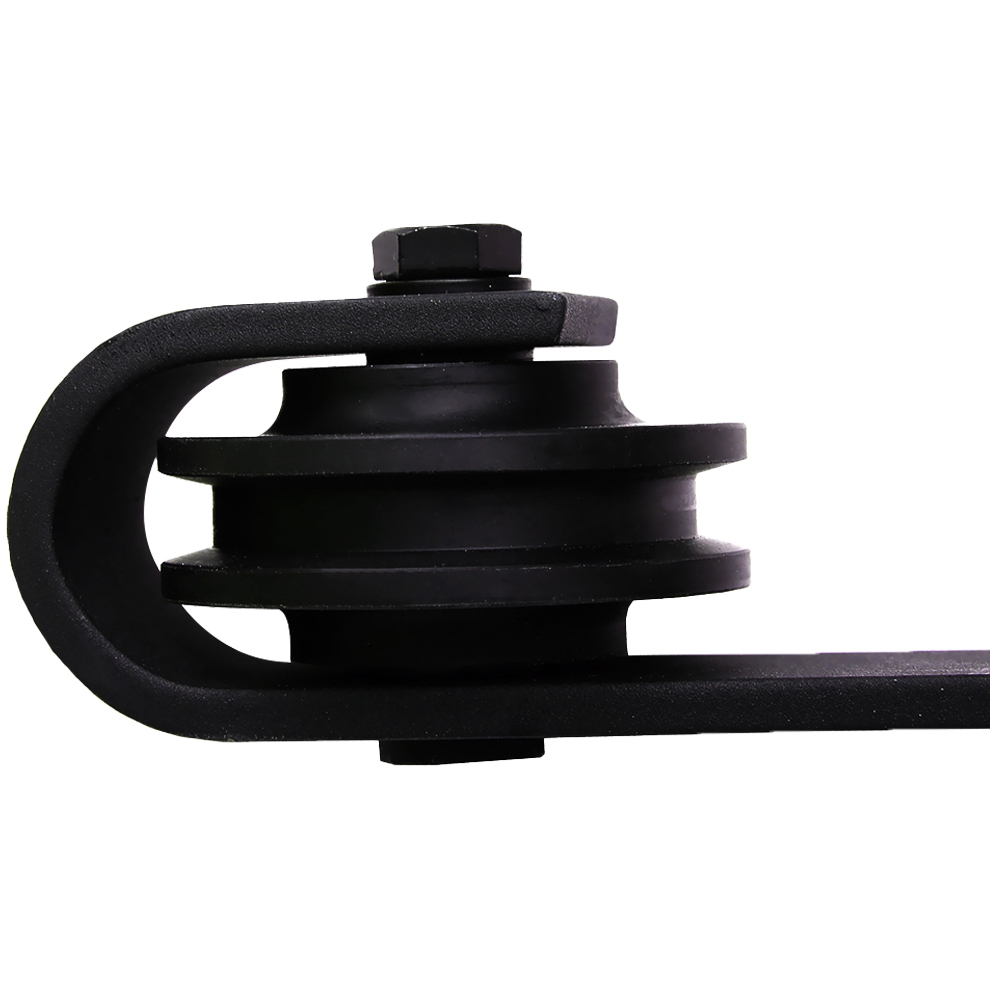 Levede Muir 300cm Double Barn Door Track Roller Kit
