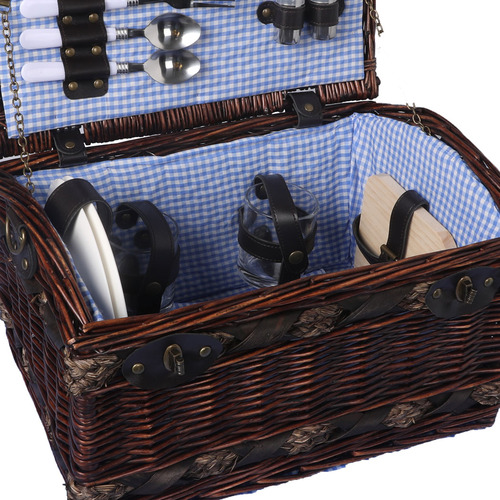 Oakleigh Home 2 Person Deluxe Picnic Basket Set Temple & ster