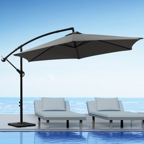 Lucien Outdoor Umbrella with Base
