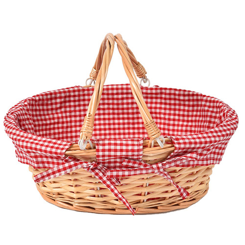 Oakleigh Home Deluxe Wicker Oval Picnic Basket | Temple & Webster