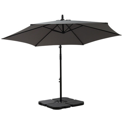 Oakleigh Home Lucien Outdoor Umbrella with Base | Temple & Webster