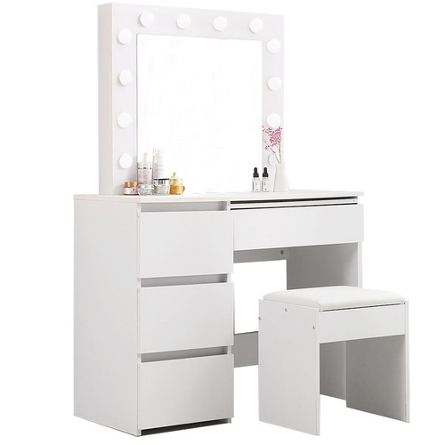 4 Drawer Dressing Table With Stool, White Dressing Table With Mirror And Drawers Australia