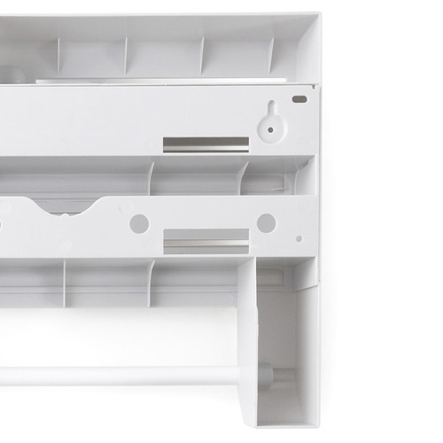 White Wall Mounted Kitchen Organizer