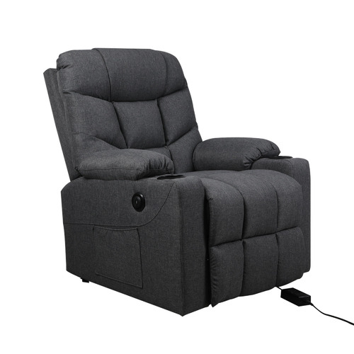 gray power lift recliner