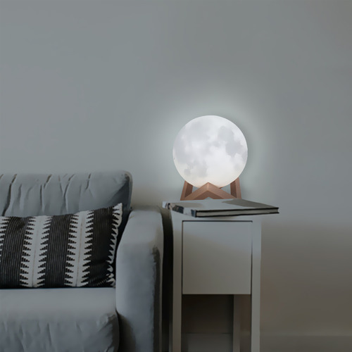 Florianus 3D LED Moon Light with Touch Sensor