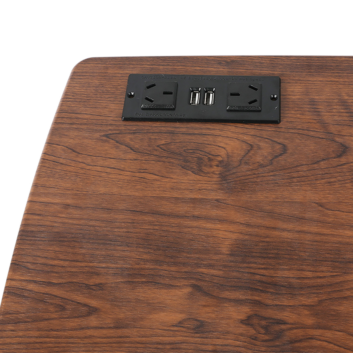Brown & Black Bennett Adjustable Side Table