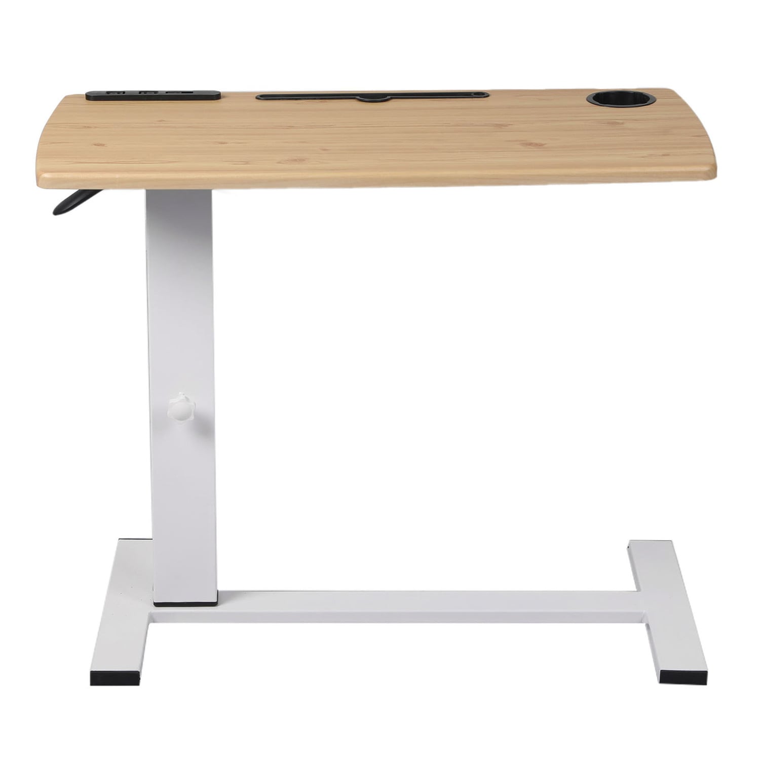 Oak & White Bennett Adjustable Side Table