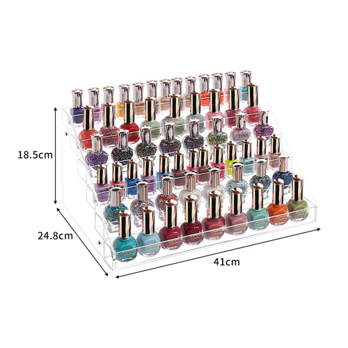 Ilus 6 Tier Lipstick Organizer Nail Polish Rack Clear Acrylic Makeup  Display Stand | Woolworths