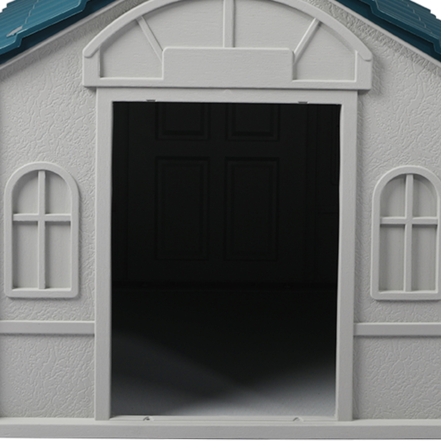 White & Blue Buddy Dog House