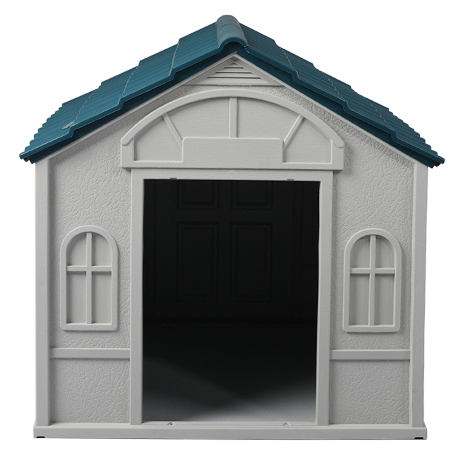 White & Blue Buddy Dog House