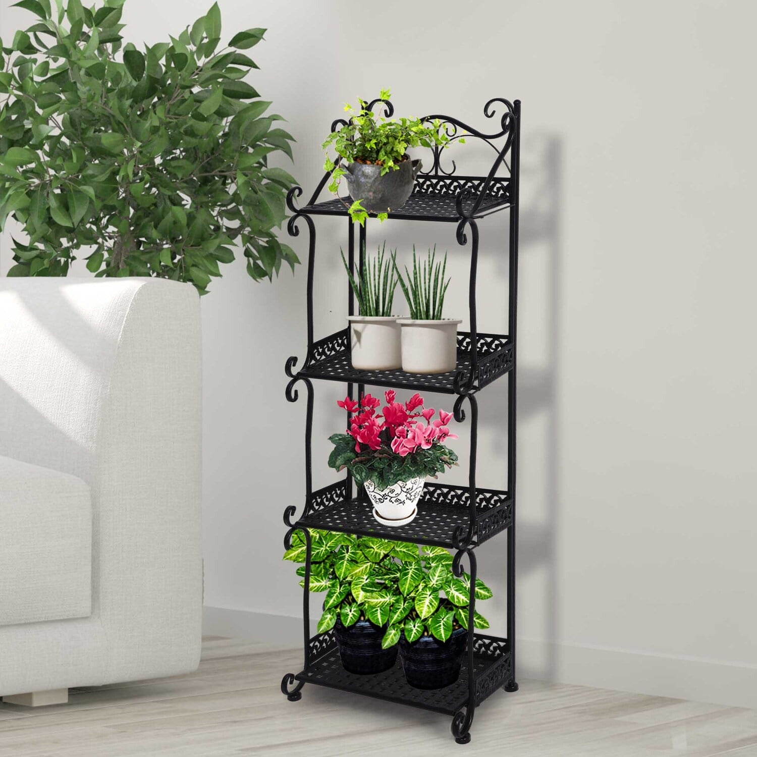 Bennett 4 Tier Steel Plant Stand