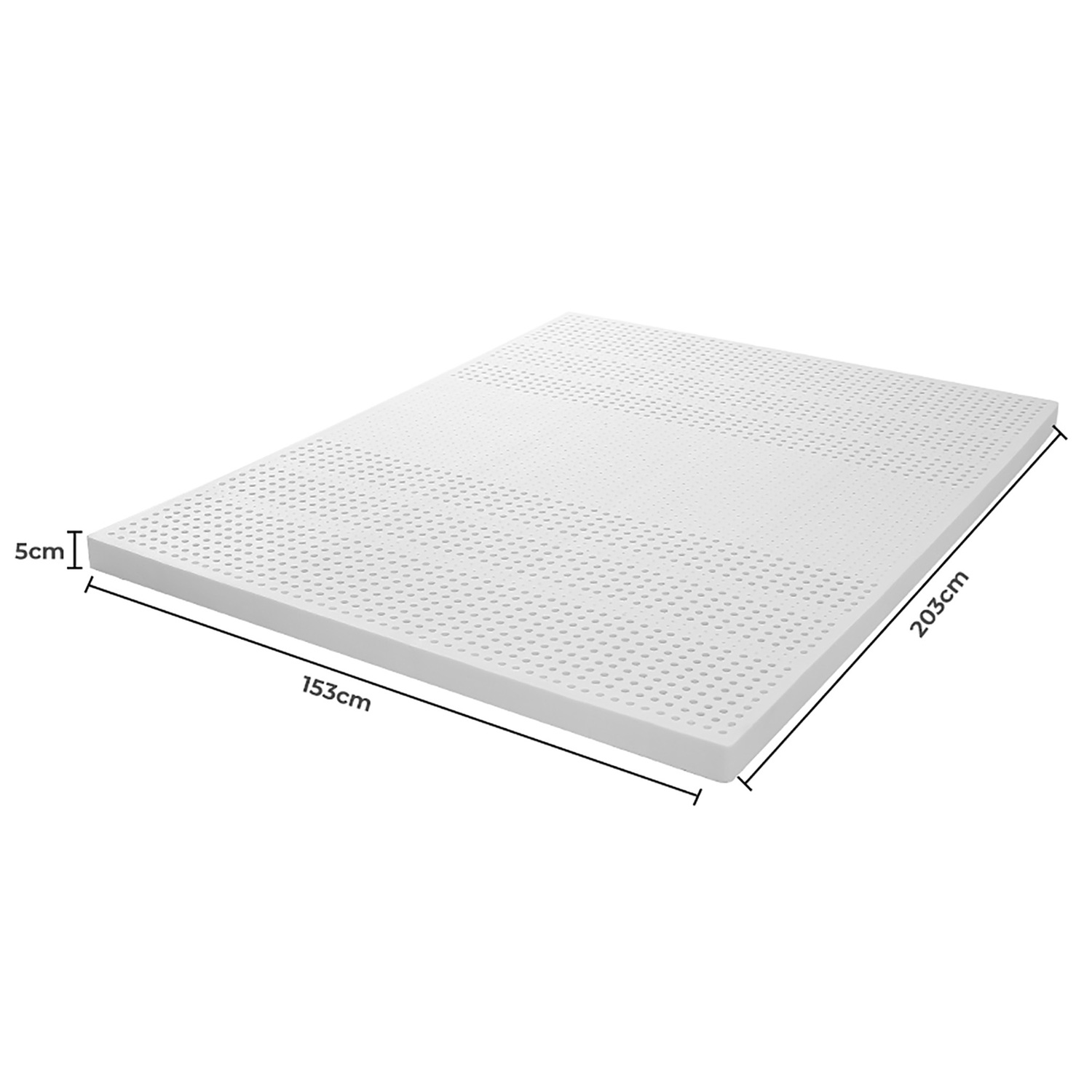White Softy Latex Mattress Topper