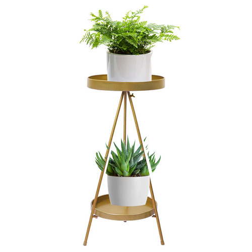 Oakleigh Home Bennett 2 Tier Steel Plant Stand | Temple & Webster