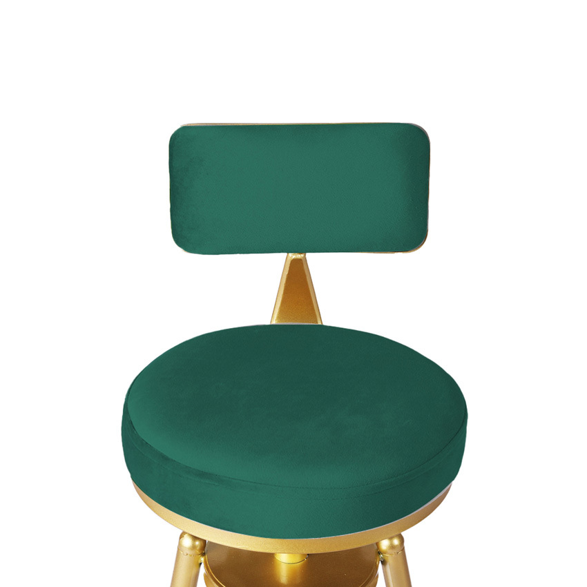 Miel Velvet Adjustable Barstool