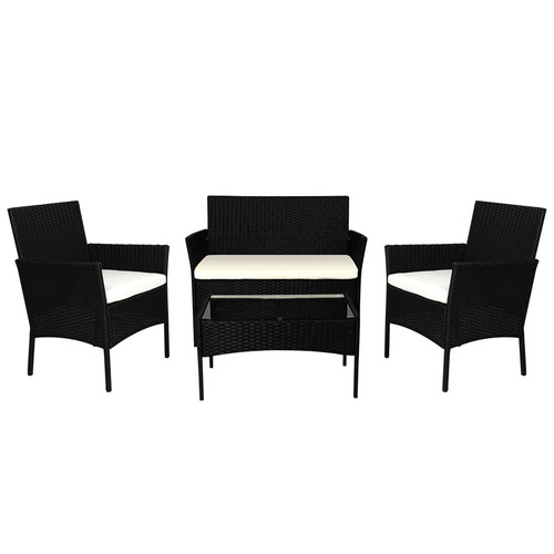4 Seater Walter PE Wicker Outdoor Lounge Set