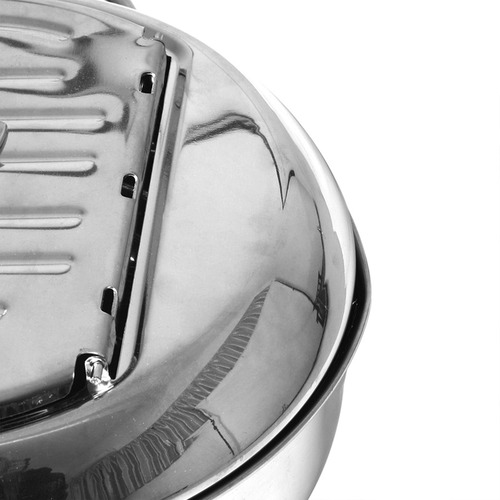 Fidel Silver Deep Fry Pot with Thermometer