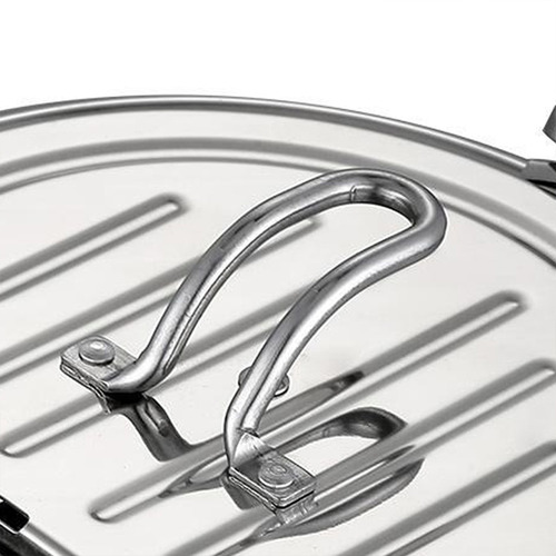 Fidel Silver Deep Fry Pot with Thermometer