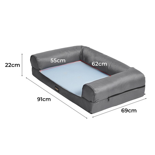 Oakleigh Home Grey Casper Cooling Pet Bed Temple & ster