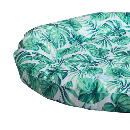 Palm Leaves Round Pet Cooling Mat