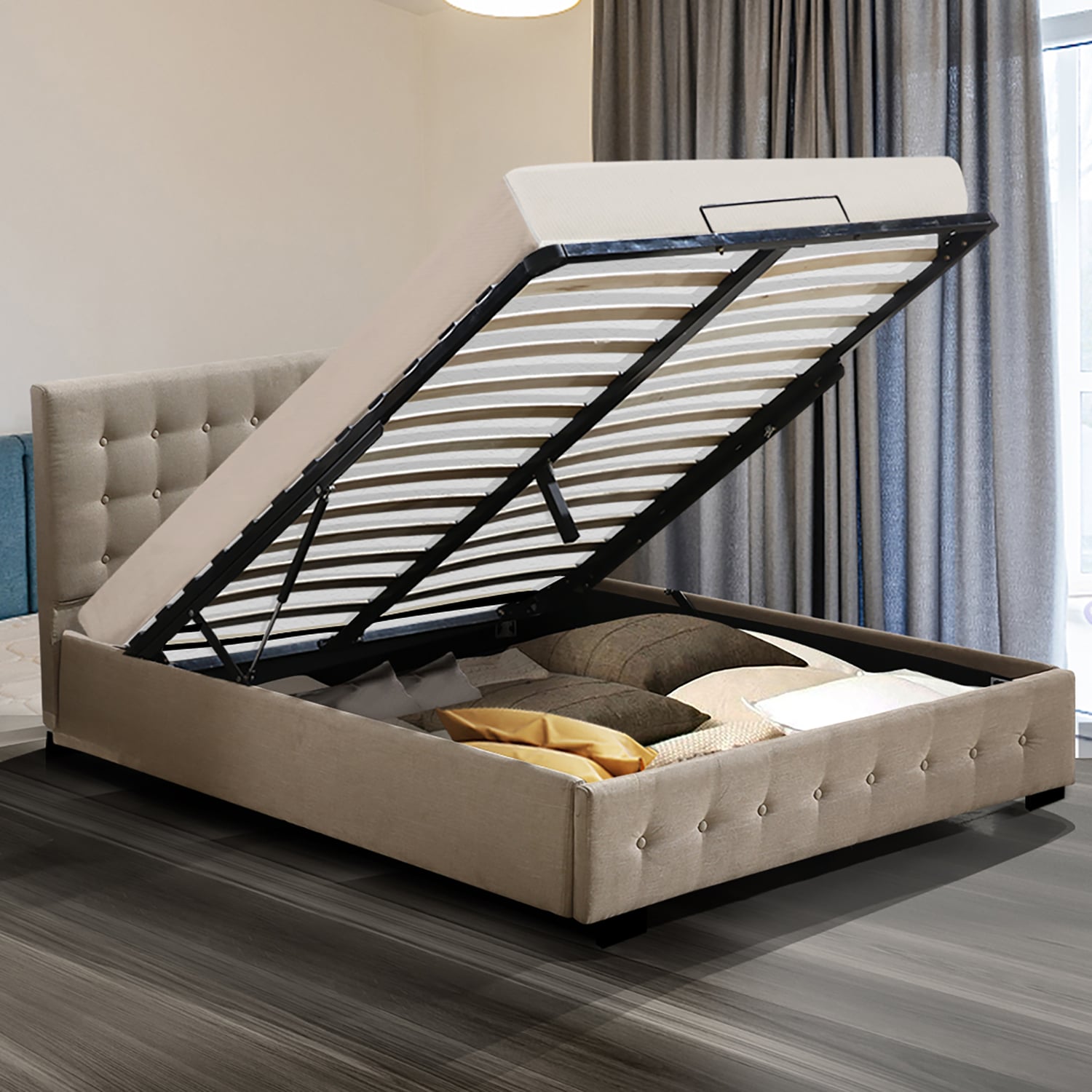 Tyler-Gas-Lift-Storage-Bed-Frame-BF1008