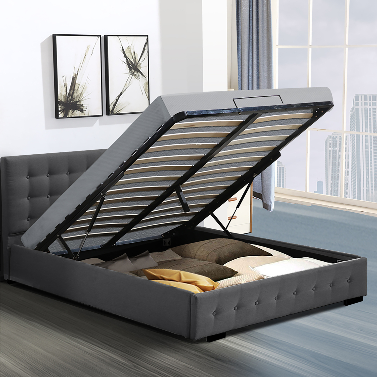 Tyler-Gas-Lift-Storage-Bed-Frame-BF1008