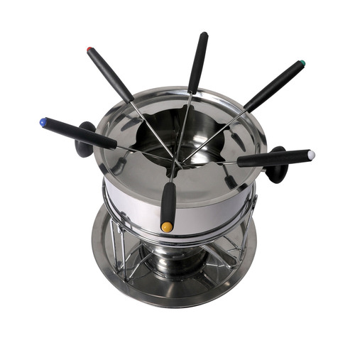 12 Piece Stainless Steel Fondue Set