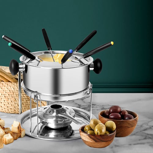 Oakleigh Home 12 Piece Stainless Steel Fondue Set Temple Webster