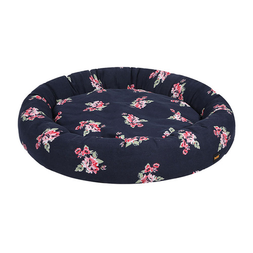 Navy Allaine Floral Pet Bed