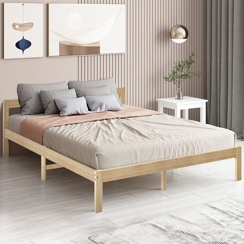 Oakleigh Home Malcolm Pine Wood Bed Frame | Temple & Webster