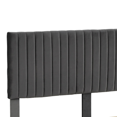 Grey Hiro Velvet Bed Frame