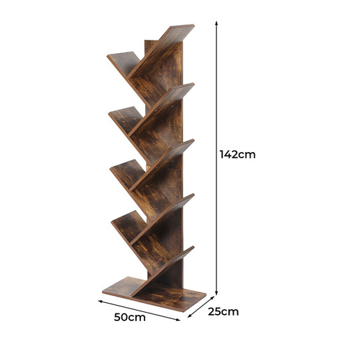 Sabina 8 Tier Bookshelf