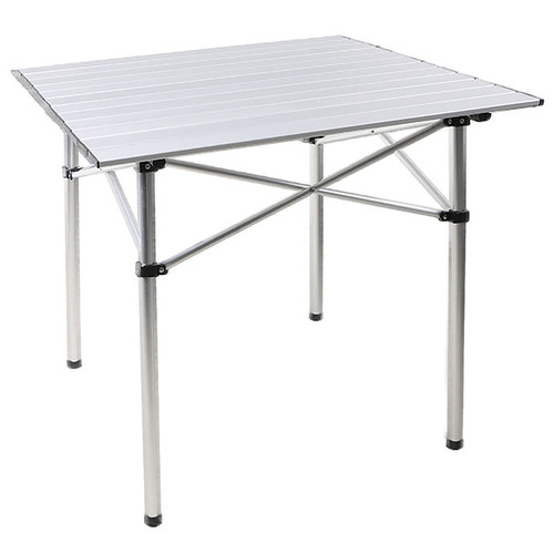 Oakleigh Home White 70cm Foldable Roll-Up Aluminium Table | Temple ...