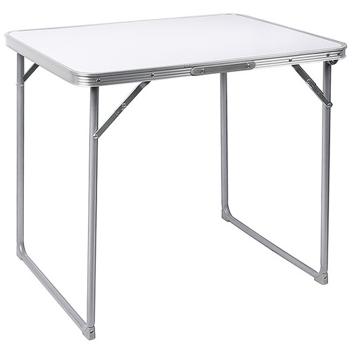 Silver & Stone Folding Camping Trestle Table 6ft 180 x 75 x 73cm - Whi