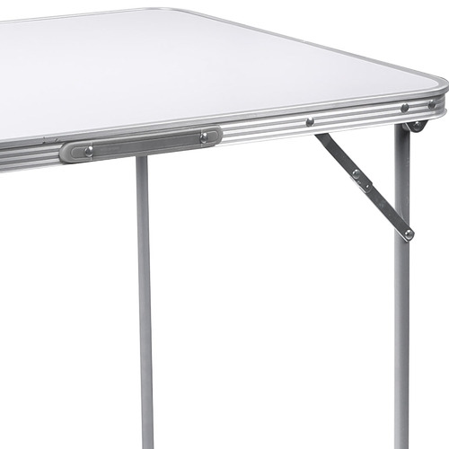 Silver & Stone Folding Camping Trestle Table 6ft 180 x 75 x 73cm - Whi