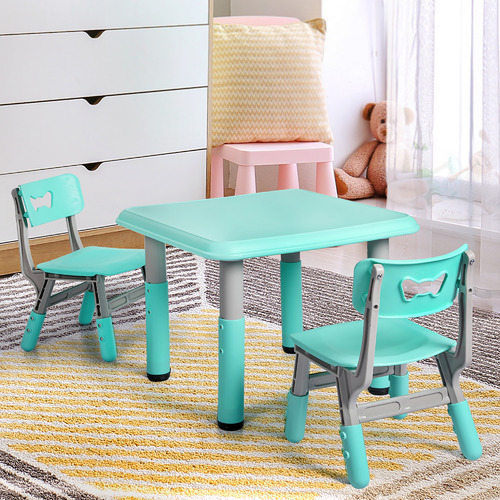 Oakleigh Home 3 Piece Kids' Adjustable Play Table & Chair Set Temple