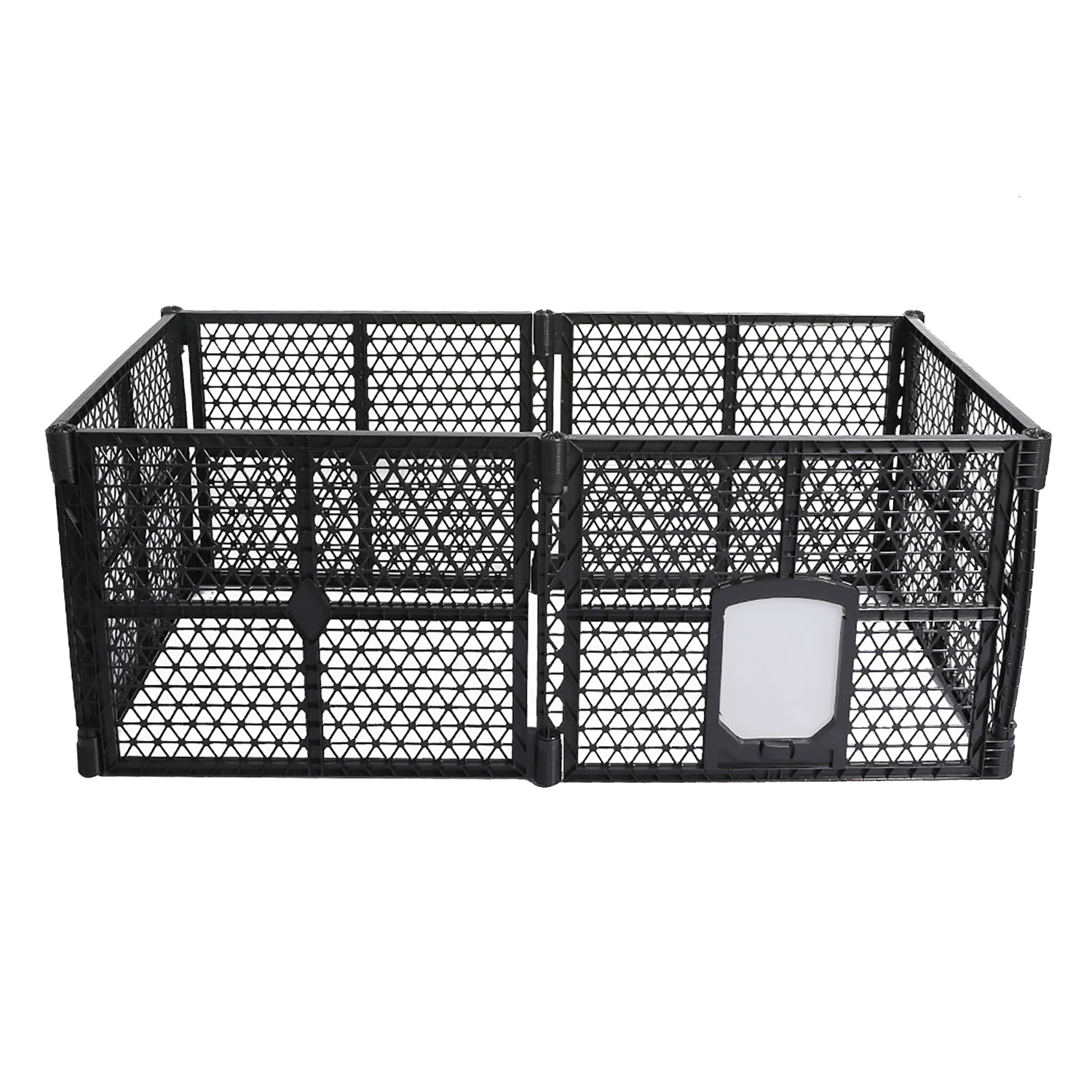Black 6 Panel Foldable Pet Playpen