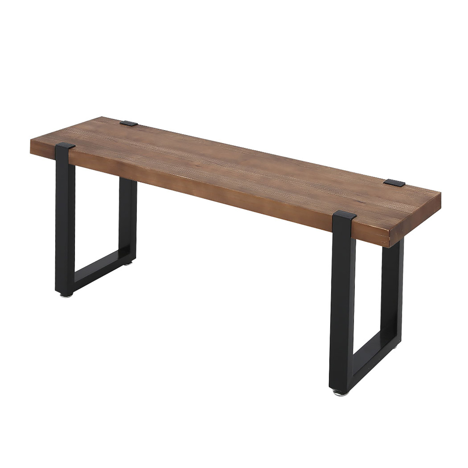 Stamp Pine Wood & Metal Dining Benches