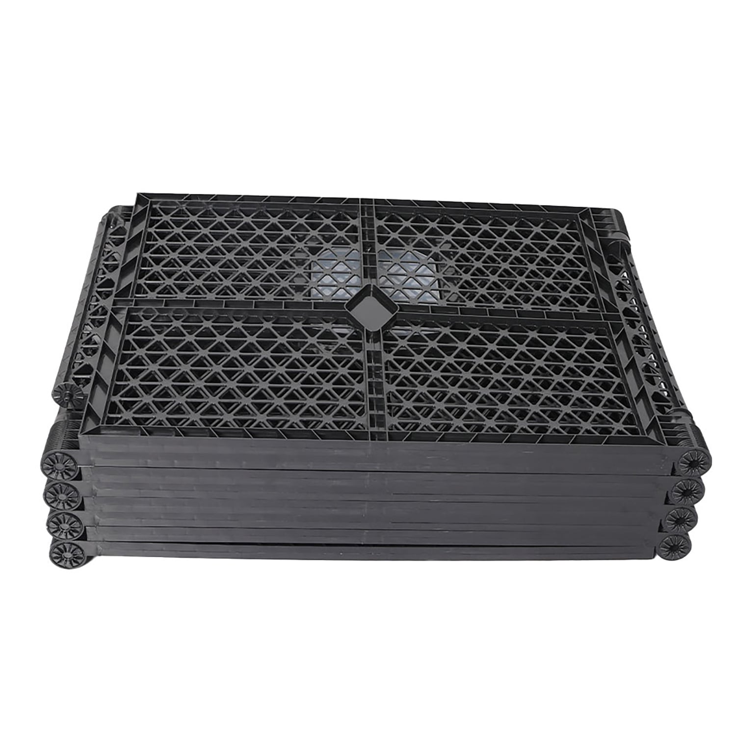 Black 8 Panel Foldable Pet Playpen