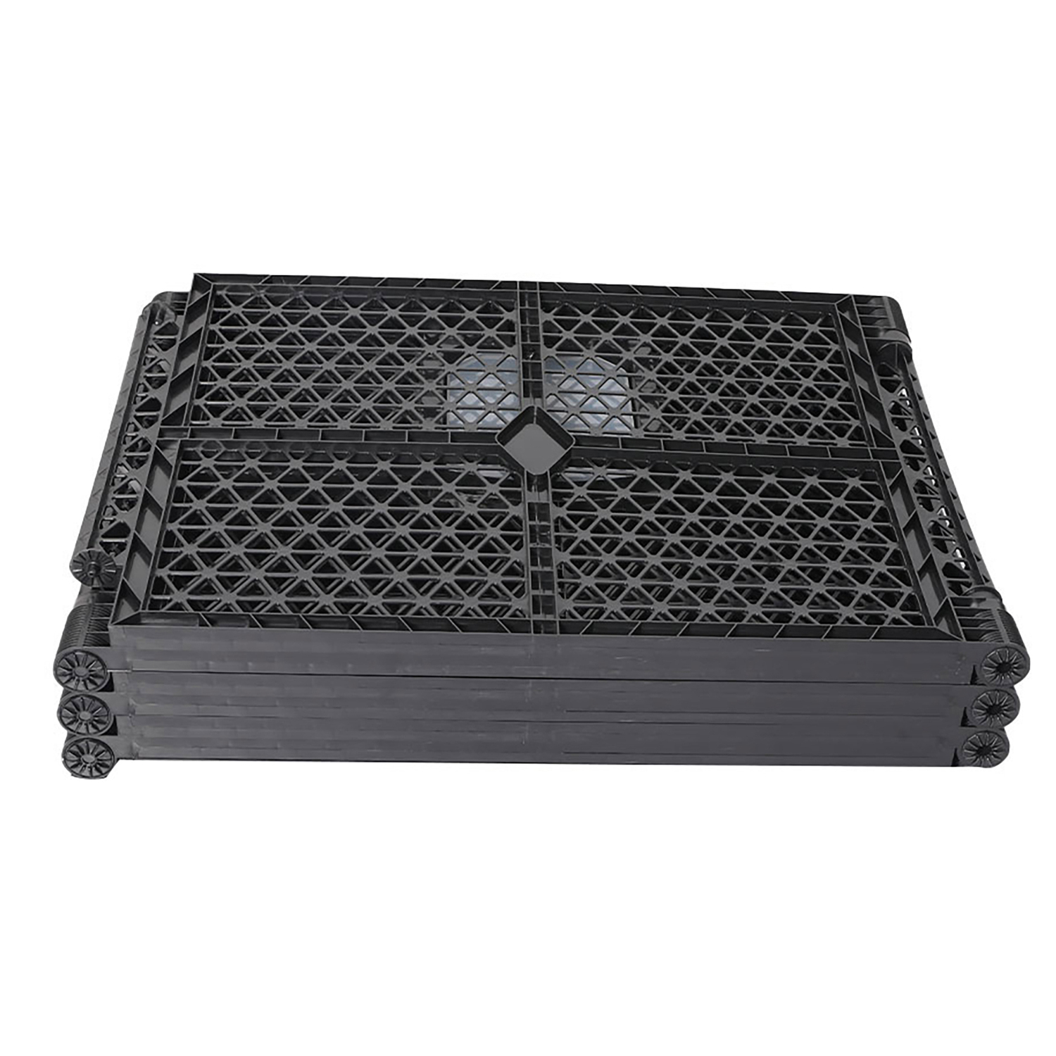 Black 6 Panel Foldable Pet Playpen