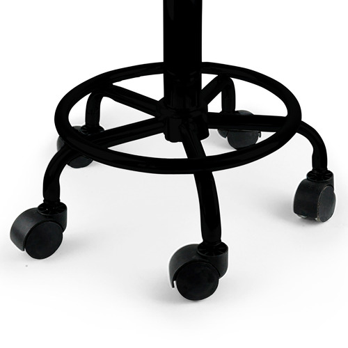 Black Dustin Upholstered Adjustable Stool
