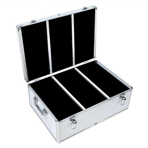 Oakleigh Home Aluminium CD/DVD Storage Case with 250 Free Inserts
