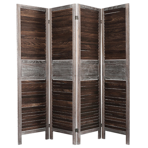 Oakleigh Home Eden 4 Panel Folding Room Divider Temple & ster