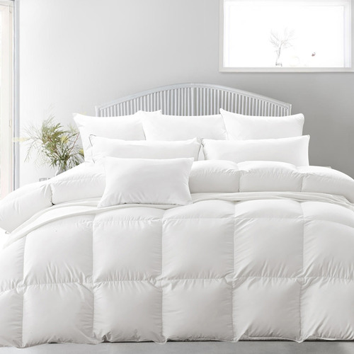 White-Veda-700GSM-Goose-Down-and-Feather-Quilt-DS1007-700G