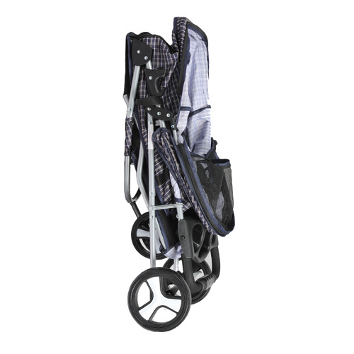 PaWz Foldable 3 Wheels Pet Stroller In Plaid