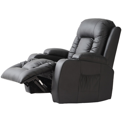 Rukwa Faux Leather Heated Massage Recliner Chair