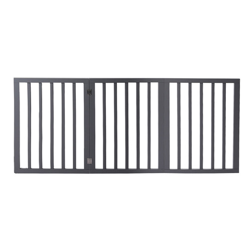 Grey 3 Panel Foldable Pet Gate