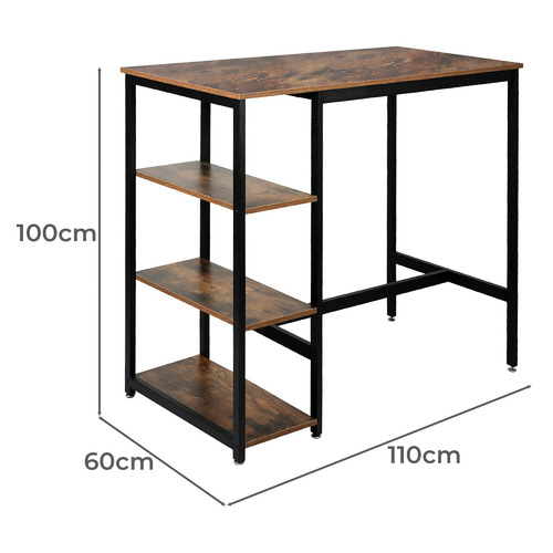 Oakleigh Home Straton 3 Shelf Bar Table Temple & ster