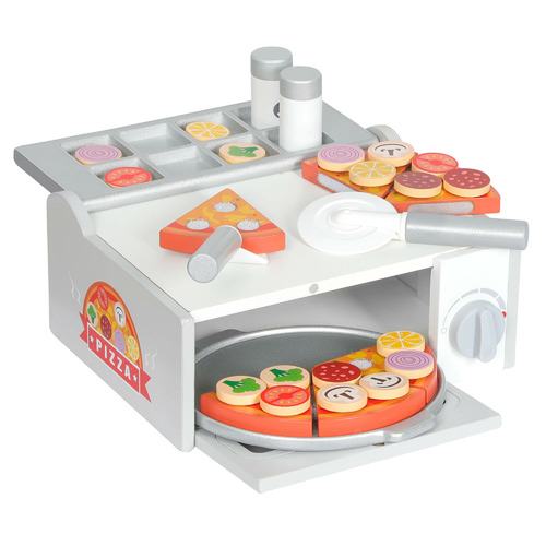 Oakleigh Home Arnie Wooden Pizza Counter Playset Temple & ster